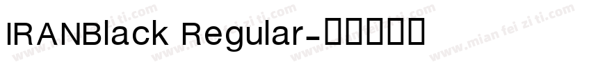 IRANBlack Regular字体转换